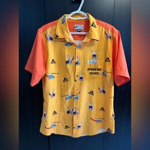 Après Ski Guide Orange and Yellow Men's Shirt